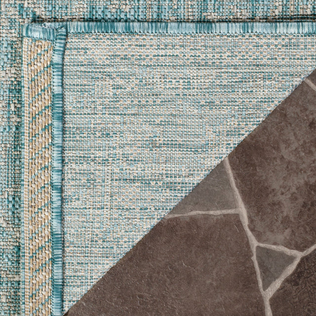 Safavieh Courtyard Cy8481 - 37121 Aqua/Grey Rug - Safavieh - cy8481 - 37121 - 7r