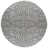 Safavieh Courtyard 6'-7" x 6'-7" Rug in Ivory / Black