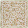 Safavieh Courtyard 6'-7" x 6'-7" Rug in Green Ivory / Red Yellow