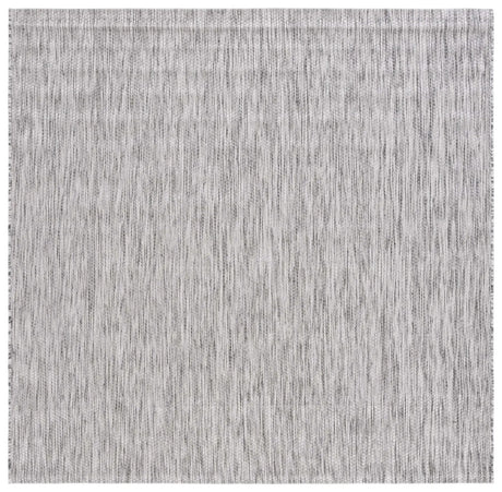 Safavieh Courtyard 6'-7" x 6'-7" Rug in Ivory / Dark Grey