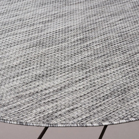 Safavieh Courtyard 6'-7" x 6'-7" Rug in Ivory / Dark Grey