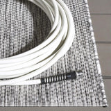 Safavieh Courtyard 4'-0" x 5'-7" Rug in Ivory / Dark Grey