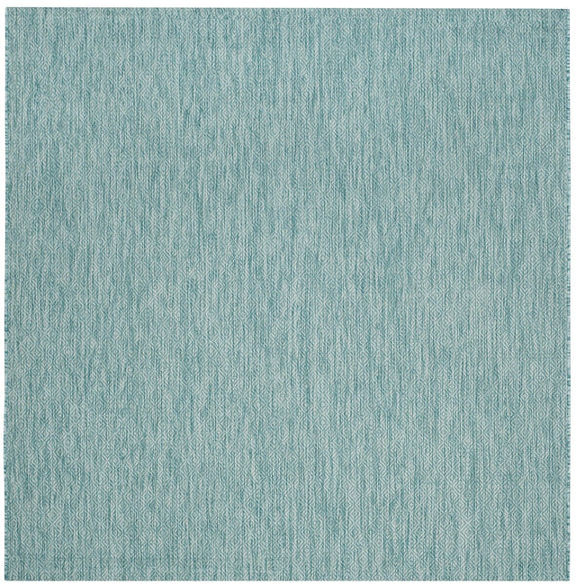 Safavieh Courtyard Cy8520 - 37122 Aqua / Aqua Rugs - Safavieh - cy8520 - 37122 - 5sq