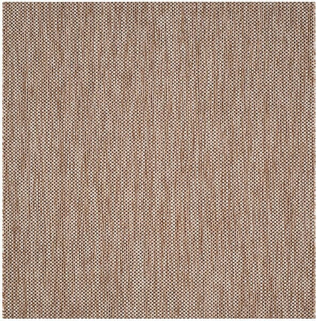 Safavieh Courtyard Cy8521 - 37312 Natural / Black Rugs - Safavieh - cy8521 - 37312 - 7sq