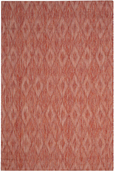 Safavieh Courtyard Cy8522 - 36522 Red / Red Rugs - Safavieh - cy8522 - 36522 - 7sq