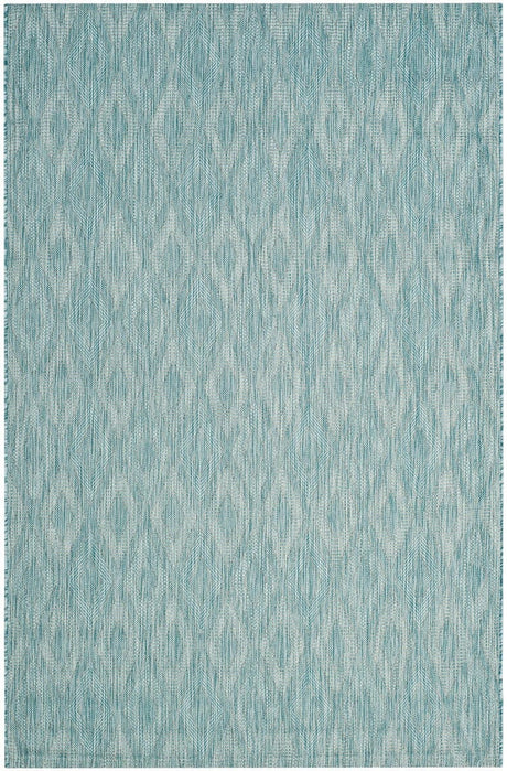 Safavieh Courtyard Cy8522 - 37122 Aqua / Aqua Rugs - Safavieh - cy8522 - 37122 - 2