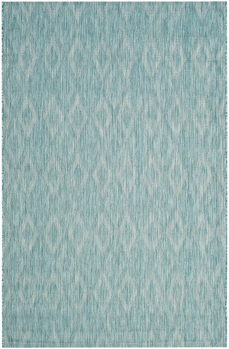 Safavieh Courtyard Cy8522 - 37122 Aqua / Aqua Rugs - Safavieh - cy8522 - 37122 - 7sq