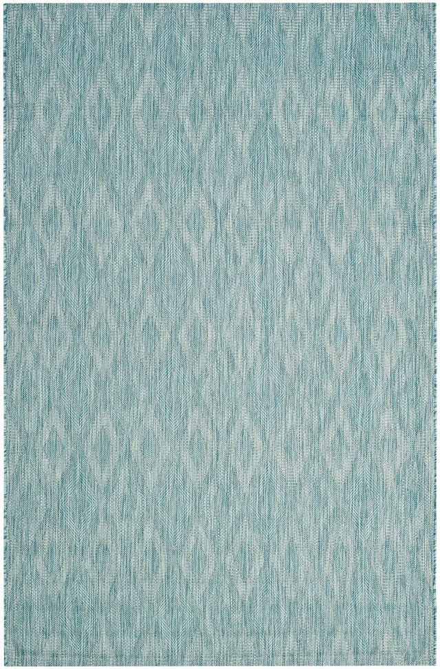 Safavieh Courtyard Cy8522 - 37122 Aqua / Aqua Rugs - Safavieh - cy8522 - 37122 - 7sq