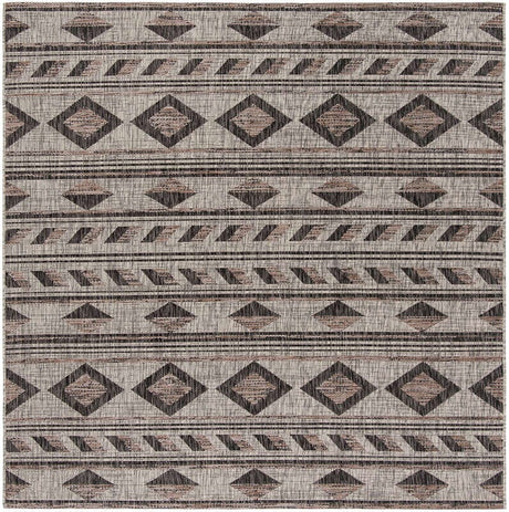 Safavieh Courtyard Cy8529 - 37612 Grey / Black Rugs - Safavieh - cy8529 - 37612 - 7sq