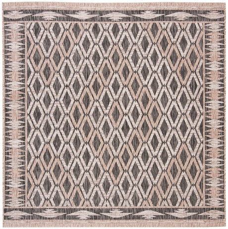 Safavieh Courtyard Cy8531 - 37321 Black / Natural Rugs - Safavieh - cy8531 - 37321 - 7sq