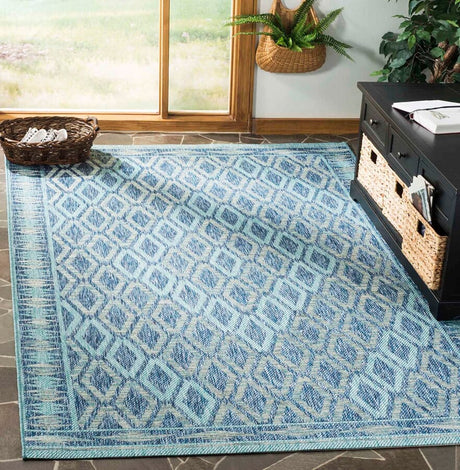 Safavieh Courtyard Cy8531 - 39421 Navy / Aqua Rugs - Safavieh - cy8531 - 39421 - 2