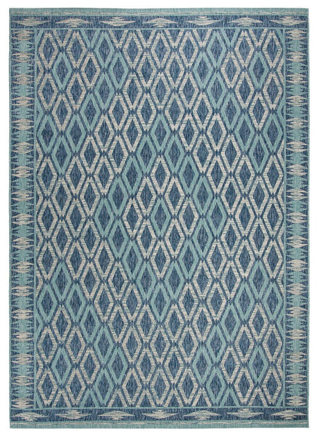 Safavieh Courtyard Cy8531 - 39421 Navy / Aqua Rugs - Safavieh - cy8531 - 39421 - 7r