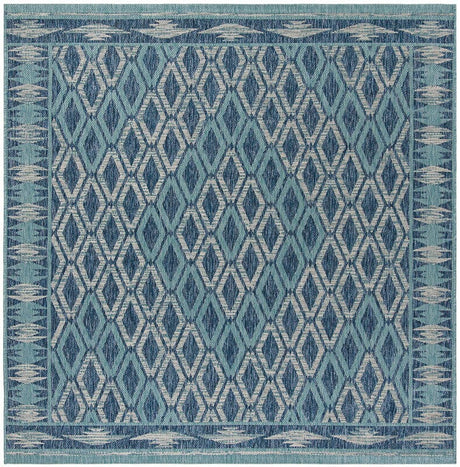 Safavieh Courtyard Cy8531 - 39421 Navy / Aqua Rugs - Safavieh - cy8531 - 39421 - 7sq