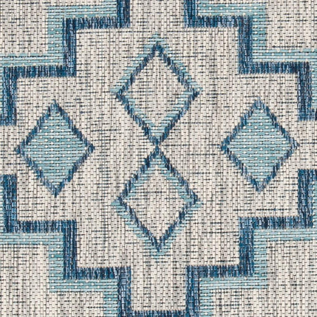 Safavieh Courtyard Cy8533 - 36812 Grey/Aqua Rugs - Safavieh - cy8533 - 36812 - 7r
