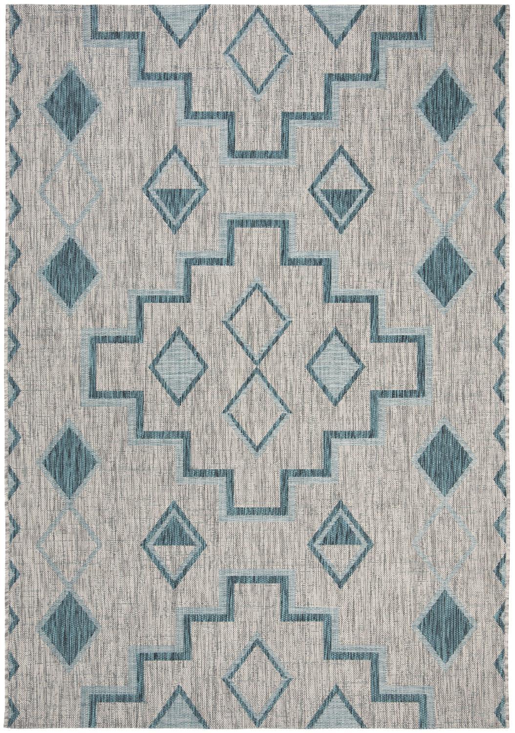 Safavieh Courtyard Cy8533 - 37212 Grey/Teal Rugs - Safavieh - cy8533 - 37212 - 2