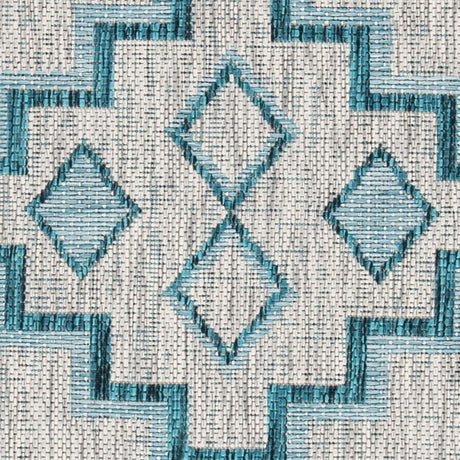 Safavieh Courtyard Cy8533 - 37212 Grey/Teal Rugs - Safavieh - cy8533 - 37212 - 7r