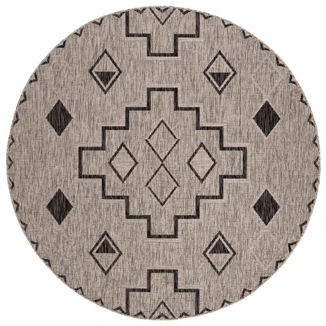 Safavieh Courtyard Cy8533 - 37612 Grey / Black Rugs - Safavieh - cy8533 - 37612 - 5r