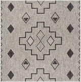 Safavieh Courtyard Cy8533 - 37612 Grey / Black Rugs - Safavieh - cy8533 - 37612 - 5sq