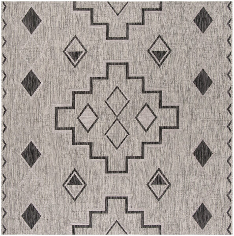 Safavieh Courtyard Cy8533 - 37612 Grey / Black Rugs - Safavieh - cy8533 - 37612 - 5sq