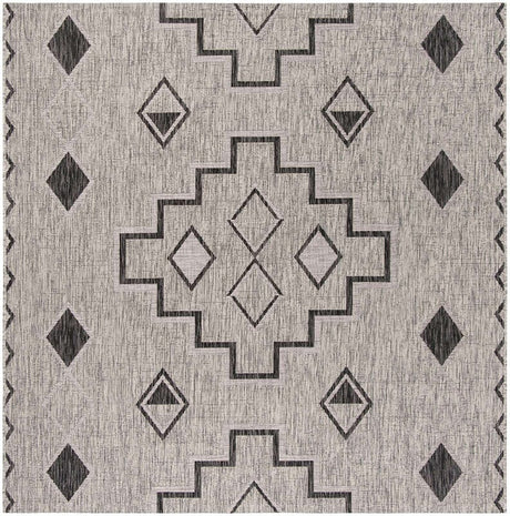 Safavieh Courtyard Cy8533 - 37612 Grey / Black Rugs - Safavieh - cy8533 - 37612 - 7sq