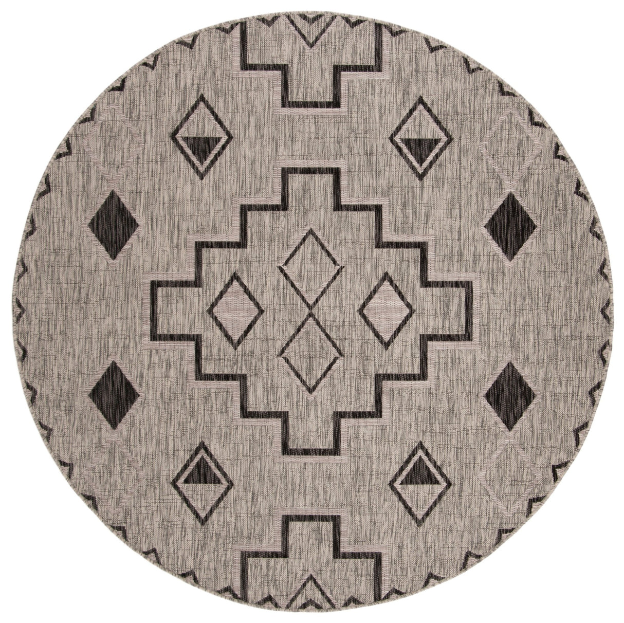 Safavieh Courtyard Cy8533 Grey/Black Rug - Safavieh - cy8533 - 37612 - 4r