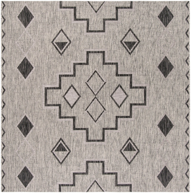 Safavieh Courtyard Cy8533 Grey/Black Rug - Safavieh - cy8533 - 37612 - 4sq