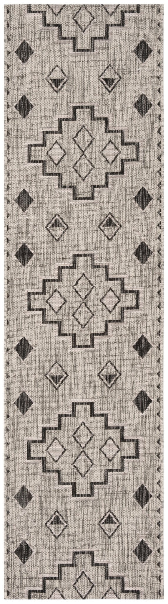 Safavieh Courtyard Cy8533 Grey/Black Rug - Safavieh - cy8533 - 37612 - 810