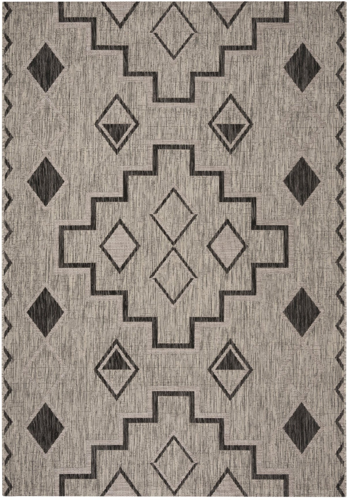 Safavieh Courtyard Cy8533 Grey/Black Rug - Safavieh - cy8533 - 37612 - 810