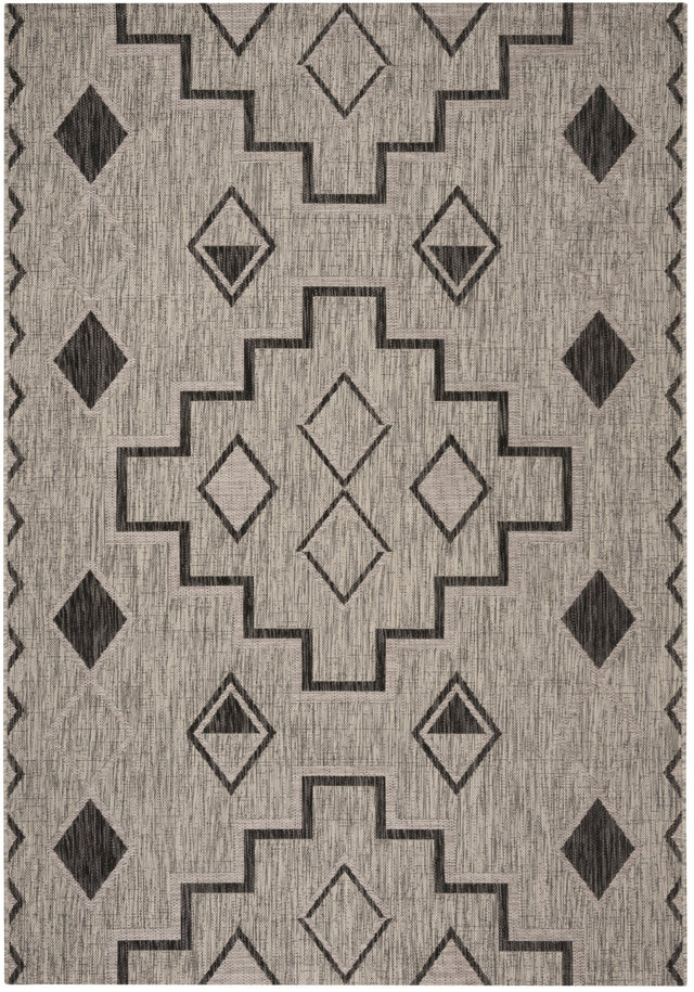 Safavieh Courtyard Cy8533 Grey/Black Rug - Safavieh - cy8533 - 37612 - 810