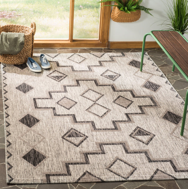 Safavieh Courtyard Cy8533 Grey/Black Rug - Safavieh - cy8533 - 37612 - 810