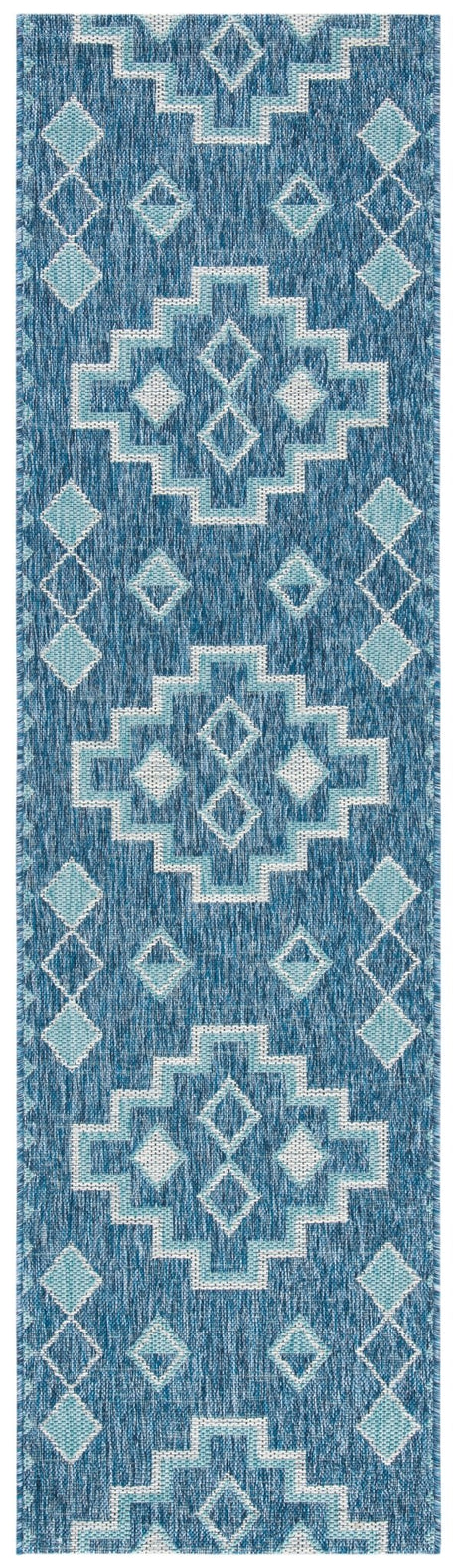 Safavieh Courtyard Cy8533 Navy/Aqua Rug - Safavieh - cy8533 - 39421 - 27