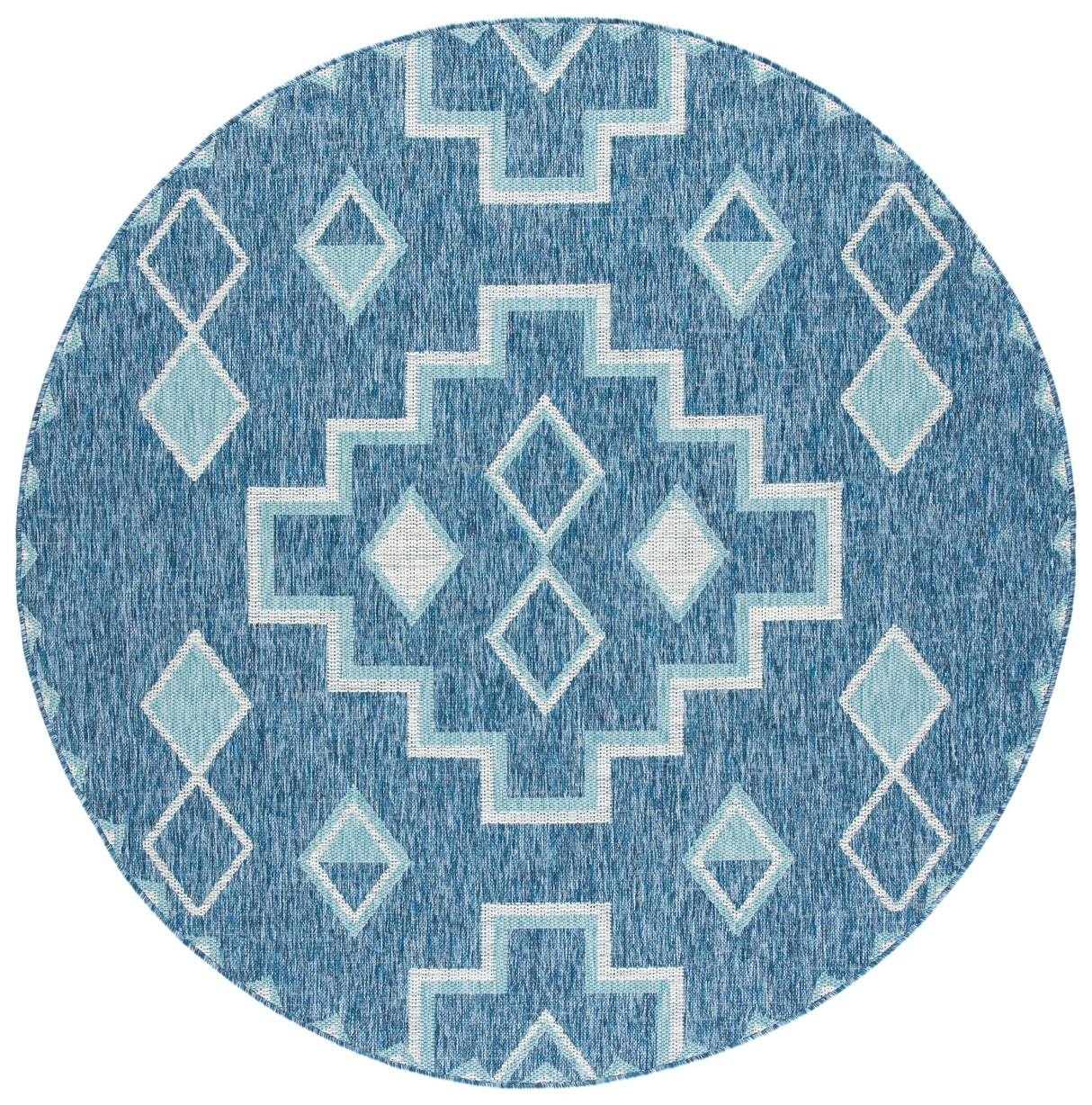 Safavieh Courtyard Cy8533 Navy/Aqua Rug - Safavieh - cy8533 - 39421 - 4r
