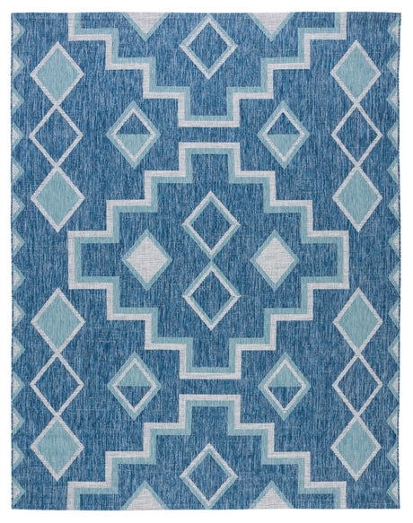 Safavieh Courtyard Cy8533 Navy/Aqua Rug - Safavieh - cy8533 - 39421 - 4r