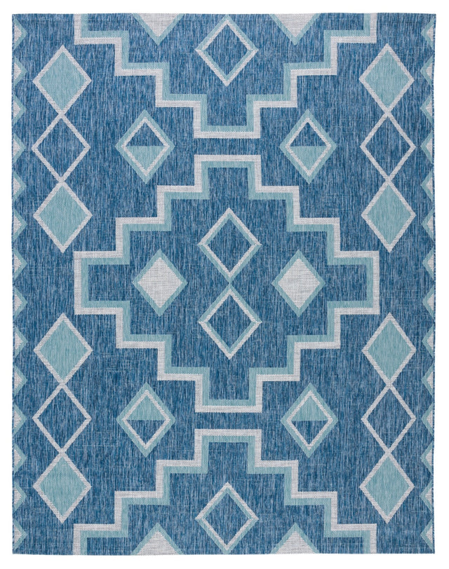 Safavieh Courtyard Cy8533 Navy/Aqua Rug - Safavieh - cy8533 - 39421 - 4r