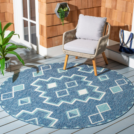 Safavieh Courtyard Cy8533 Navy/Aqua Rug - Safavieh - cy8533 - 39421 - 4r