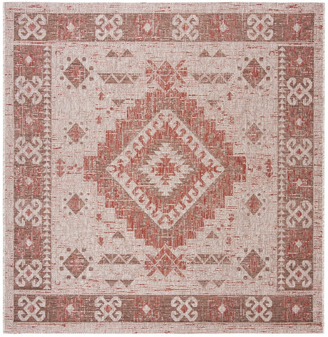 Safavieh Courtyard Cy8546 - 36512 Beige / Red Rugs - Safavieh - cy8546 - 36512 - 7sq