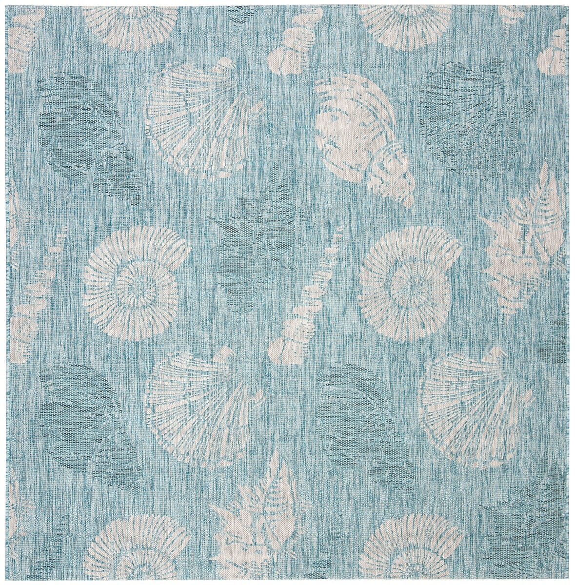Safavieh Courtyard Cy8547 - 37121 Aqua / Cream Rugs - Safavieh - cy8547 - 37121 - 7sq