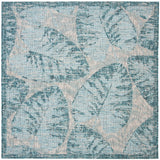 Safavieh Courtyard Cy8556 - 37212 Grey / Aqua Rugs - Safavieh - cy8556 - 37212 - 7sq