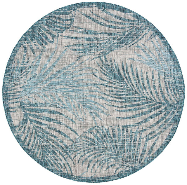 Safavieh Courtyard Cy8557 - 37212 Grey / Aqua Rugs - Safavieh - cy8557 - 37212 - 7r