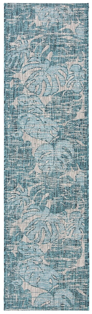 Safavieh Courtyard Cy8560 - 37212 Grey / Aqua Rugs - Safavieh - cy8560 - 37212 - 28