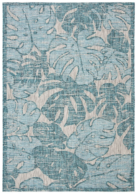 Safavieh Courtyard Cy8560 - 37212 Grey / Aqua Rugs - Safavieh - cy8560 - 37212 - 4