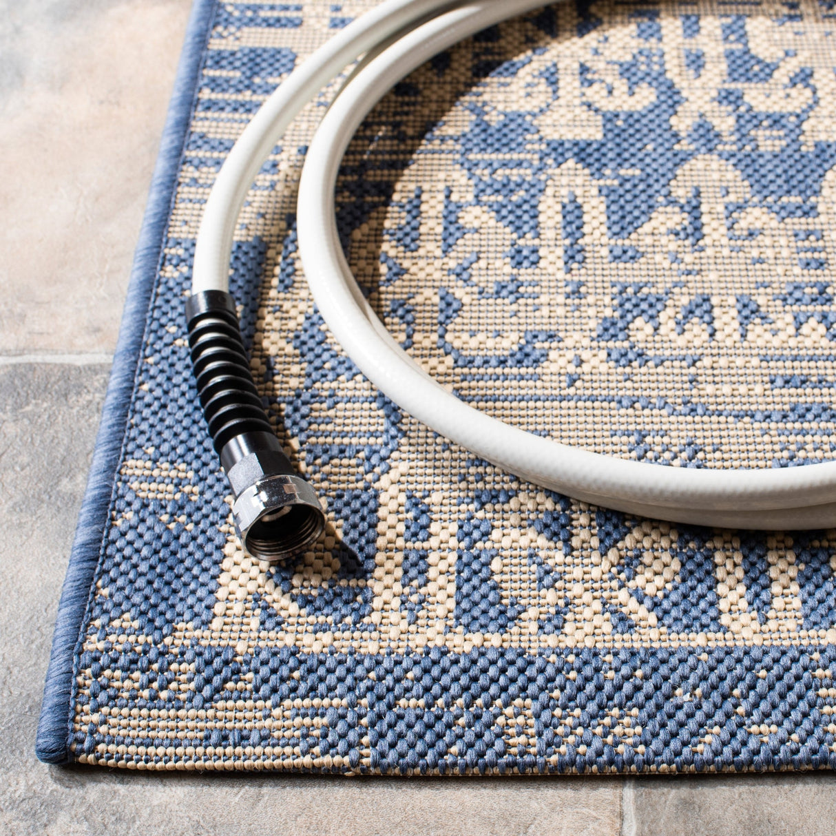 Safavieh Courtyard Cy8578 Beige/Blue Rug - Safavieh - cy8578 - 23312 - 5