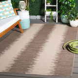Safavieh Courtyard 5'-3" x 7'-7" Rug in Beige / Brown
