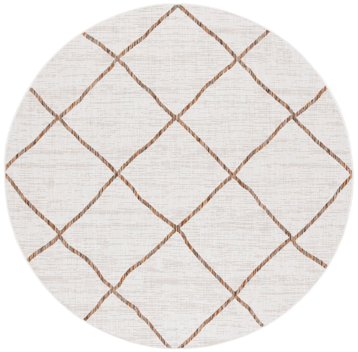 Safavieh Courtyard Cy8635 - 59312 Ivory/Brown Rug - Safavieh - cy8635 - 59312 - 7r