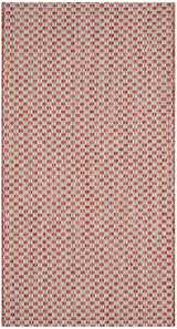 Safavieh Courtyard Cy8653 - 36521 Rust / Light Grey Rugs - Safavieh - cy8653 - 36521 - 7r