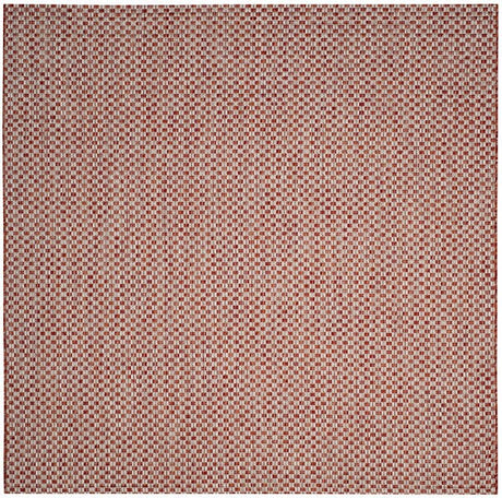 Safavieh Courtyard Cy8653 - 36521 Rust / Light Grey Rugs - Safavieh - cy8653 - 36521 - 7sq