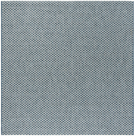 Safavieh Courtyard Cy8653 - 36821 Blue / Light Grey Rugs - Safavieh - cy8653 - 36821 - 5sq