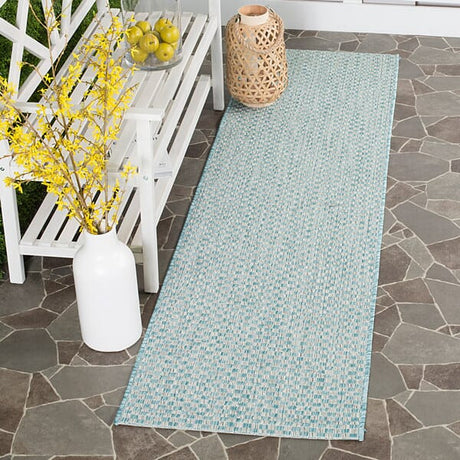 Safavieh Courtyard Cy8653 - 37121 Light Blue / Light Grey Rugs - Safavieh - cy8653 - 37121 - 212