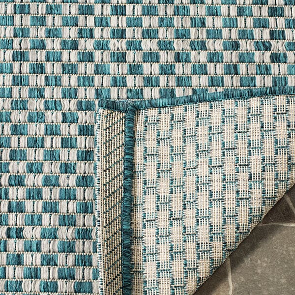Safavieh Courtyard Cy8653 - 37221 Turquoise / Light Grey Rugs - Safavieh - cy8653 - 37221 - 2