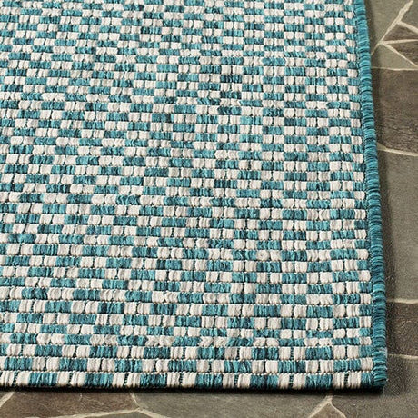 Safavieh Courtyard Cy8653 - 37221 Turquoise / Light Grey Rugs - Safavieh - cy8653 - 37221 - 2